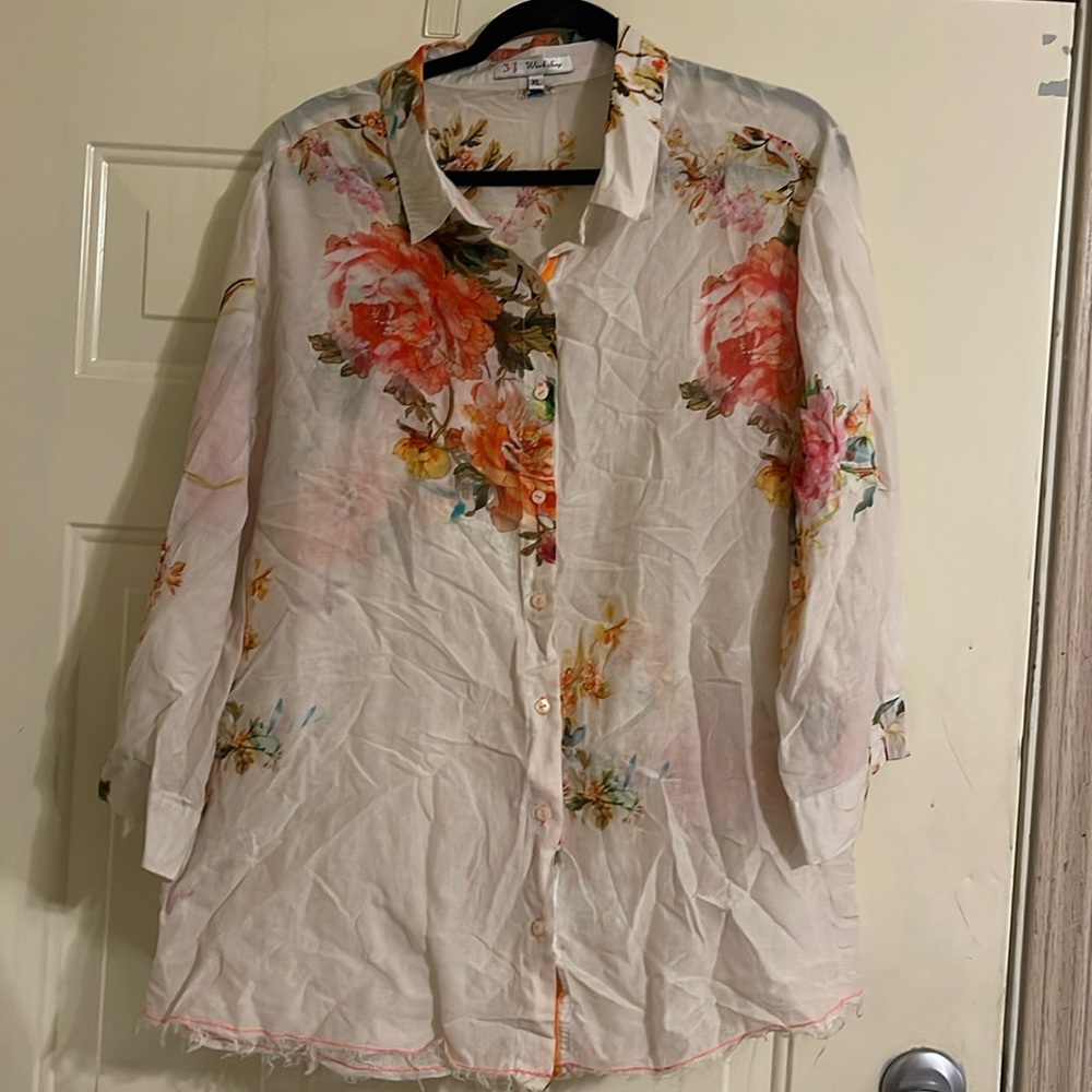Johnny Was 3J Workshop Blouse